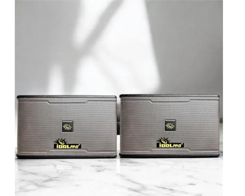 IDOLpro IPS-700 1200W 10" Woofer 3 Way High Power Professional Karaoke Speakers Dark Brown