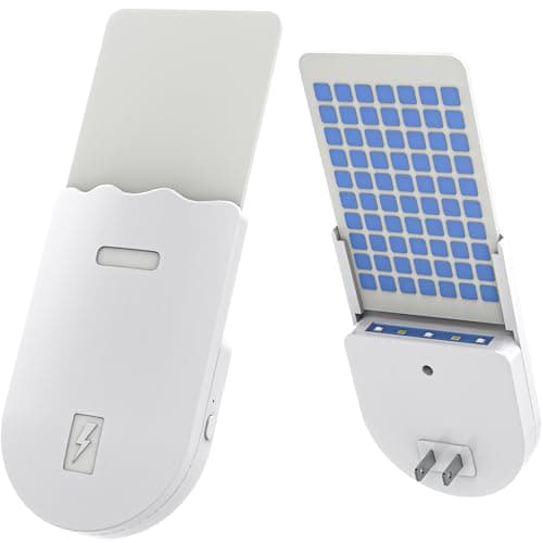 Solarush Indoor UV Fly Trap - Silent Gnat & Fruit Fly Catcher with Night Light, 400 sq.ft Coverage