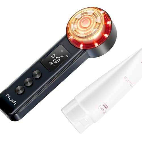 Radio Frequency Skin Tightening Device | 6 in 1 Home RF Face Beauty Device | Professional Facial Skin Tightening | Lifting | Wrinkle Reducing | Anti Aging | Depuff | Increase Absorption(with Gel)