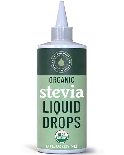 Organic Stevia Liquid Drops, 8 fl oz, Liquid Stevia Sweetener from Stevia Extracts, Zero Calorie Sweetener, Pure Stevia Liquid, Zero Carb Sweetner & Keto Sugar Substitute, 1800+ Servings