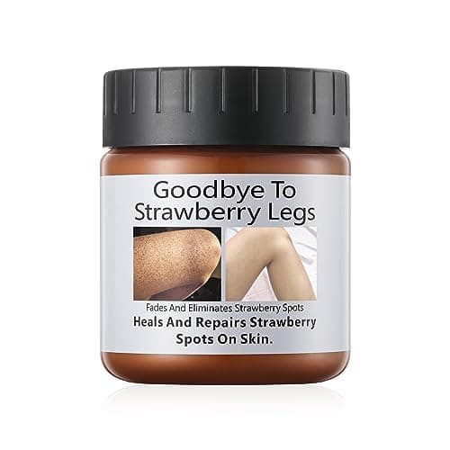 YAFUSIPE Strawberry Legs Treatment, Niacinamide Strawberry Arm Skin Resurfacing Cream, Hydrating Chicken Skin Treatment Keratosis Pilaris Treatment Moisturizing Body Moisturizer For Women Men 4.2 Floz