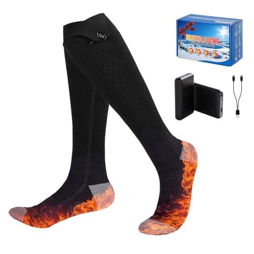Graciadeco Heated Socks for Men Women, Socks Foot Warmers, Rechargeable Heated Outdoor Camping Skiing Hunting