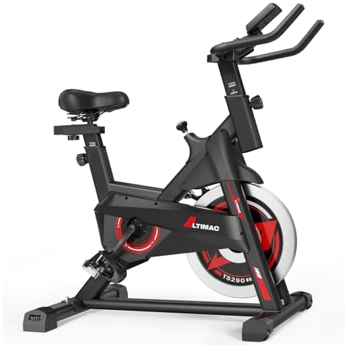 Exercise Bike, Stationary Bike for Home Cardio with Brake Pad Resistance System, 300 lbs Weight Capacity, Adjustable Seat/Handlebars, Compact Indoor Workout Bike for Beginner