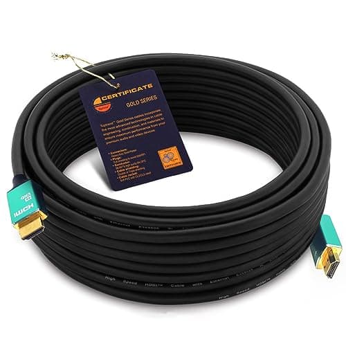 Toptrend 4K HDMI 2.0 Cables 50ft 18Gbps, Signal Amplifier IC chip, Silver-Plated Copper Wire, Three Layers of Shield, Aluminum Alloy Shell, Ultra HD, 2K, 1080P,