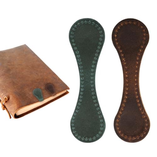 2pcs Leather Magnetic Bookmarks, Double-Sided Leather Magnet Bookmark for Reading, Book Markers for Book Lovers, Gifts for Mother's Day, Father's Day, Christmas