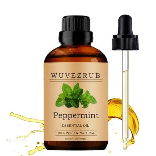 Peppermint Essential Oil 60ML, 100% Pure and Natural for Aromatherapy Diffuser - 2 Fl Oz