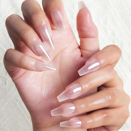 Melines 30pcs Gradient Chrome Medium Square Press On Nails, Reusable Nail Kit with Nail Adhesive Tabs Mini Nail File, 15 Sizes (Dusty Mauve)