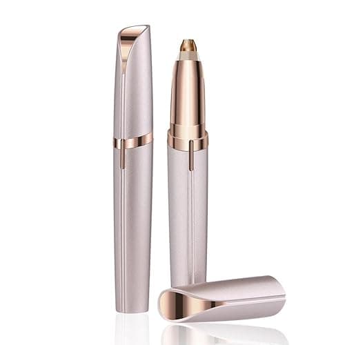 MSGBLAI Eyebrow Hair Remover for Women，Eyebrow Trimmer Facial Hair Remover for Face with Rechargeable USB Cable Painless Lipstick Shavers (Gold)