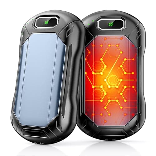 8000mAh Hand Warmers Rechargeable 2 Pack, AI Smart Chip 22Hrs Long Lasting Safe Heat, Quick Charge Electric Portable Pocket Heater, Outdoors Hunting Camping Accessories, Gift for Men Women