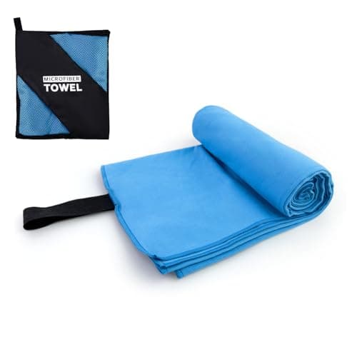 Yaozoon Camping Towel L Size Fast Drying Microfiber Lightweight for Men Women Travel Body Beach Hiking Swimming Hot Yoga Mat Sweat Towels(Blue, 1 Pack L)