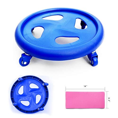 AIQIBAO Abdominal Roller Ab Exercise Wheel Disc Core Coaster Core Fitness Sliders Ab Workout Equipment Easy Roller with Knee Mat for Home Gym