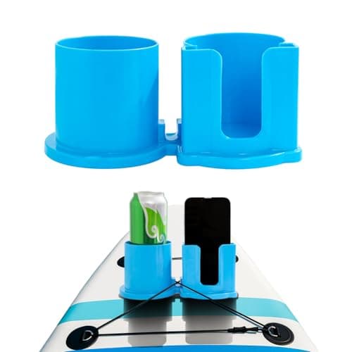 Paddleboard Cup Holder, Kayak Drink Holder for Paddle Board Cup and Phone Holder, Sup Surfboards Canoes Kayak Paddle Board Accessories for Types of Cup Bottle Drink(Blue)