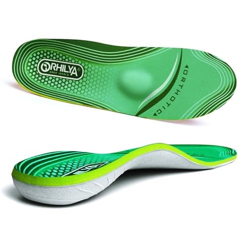 ORHILYA 220lbs+ High Arch Support Insert Plantar Fasciitis Relief Metatarsal Pain Orthotic Insole for Men & Women Standing All Day, Flat Feet Heel Comfort Work Boot Shoe Inserts,260MM Size 7