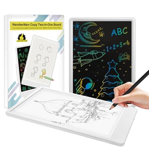Best Educational Gift – Kids Tracing Light Pad with Bonus LCD Doodle Board for Drawing & Writing, Screen-Safe Toy for Early Skills & Creativity
