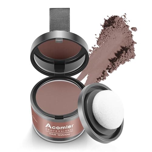 Acomler Instantly Root Cover Up Powder - Hairline Shadow, Touch Up for Thinning, Grey Hair, Eyebrows, Beard Line, Bald Spots (Auburn)