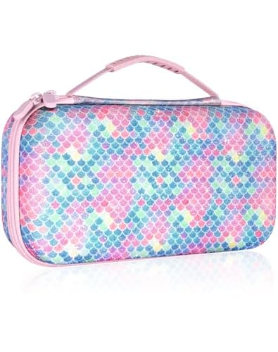 Gurgitat for Nintendo Switch 2 Carrying Case - Glittering Pk Cute Kawaii Design with Handle and Strap for Switch 2 2025 Travel Cases Portable Storage Carry Protective Hard Shell for Girls Teens