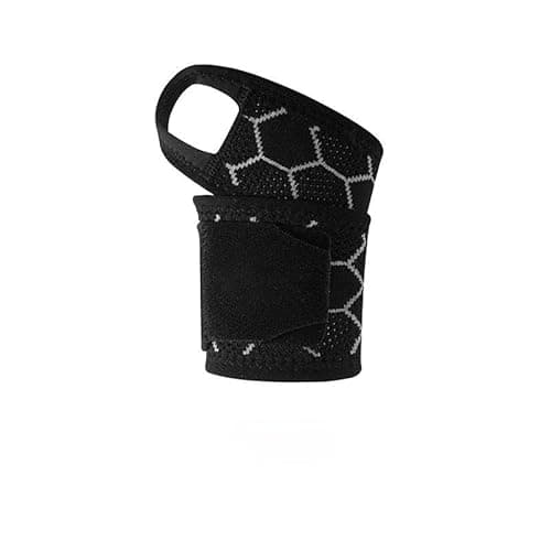 Ultra Thin Breathable Outdoor Compression Anti-Slip Elastic Sports Wrist Support Tendon Support Wrist Brace, Carpal Tunnel Brace,Gym Protection(Unisex) (Black) 1 Pcs/Pack