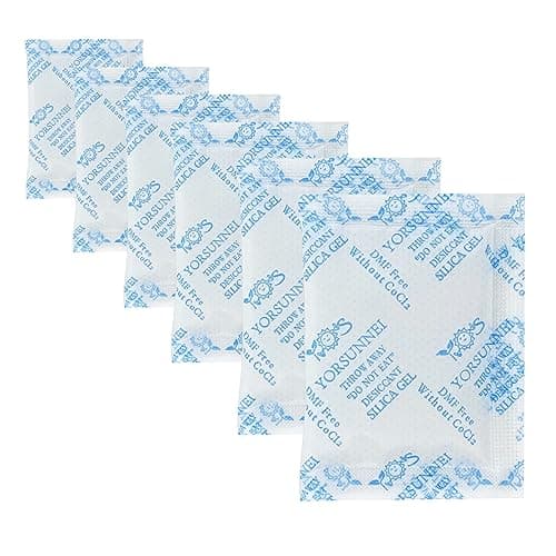 Silica Gel Packets, 5 Gram Desiccants Packs, Moisture Absorbers, Food Grade Silica Gel Desiccant for Storage, Silica Packets for Moisture Control[200 Packs]