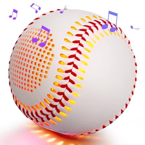 AIYUNDI Light Up & Glow-in-The-Dark Baseball with Bluetooth Speaker, Sports Gifts for Baseball Fans, Boys 8-12, Teens & Adults, Unique Accessories