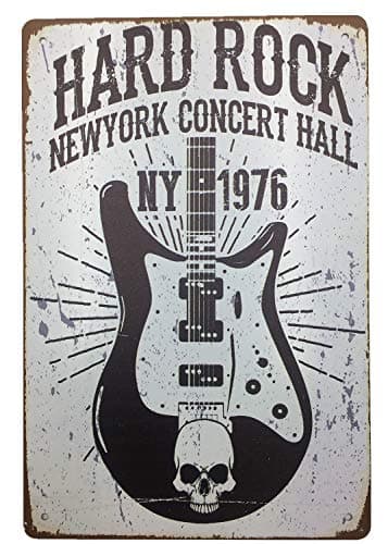 AIQIBAO Metal Vintage Tin Sign Decor-Rock Festival for Movie House Bar Pub Funny Wall Retro Art Sign 12" X 8"