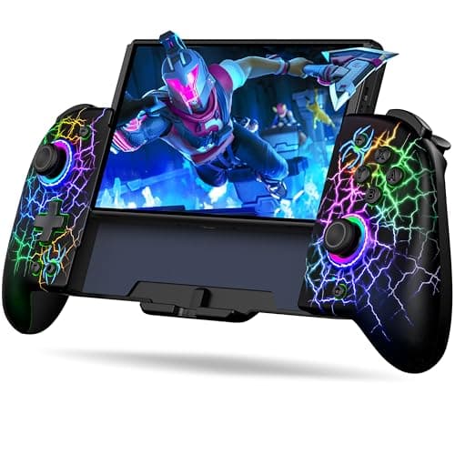 NealGamefy Switch Controllers,Wireless Switch Pro Controller for Nintendo Switch/OLED Controller,Upgrade Full-Size Ergonomic One Piece Handheld Controller with Programmable,TURBO,Vibration