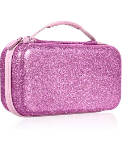 Gurgitat for Nintendo Switch 2 Carrying Case - Glittering Purple Cute Kawaii Design with Handle and Strap for Switch 2 2025 Travel Cases Portable Storage Carry Protective Hard Shell for Girls Teens