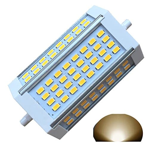 QLEE R7S LED J118 118mm Dimmable Bulb 30W Warm Light 3000k AC120V 3000LM Double Ended J LED Floodlight for R7S 200W 300w 400w Halogen Replacement (3000k Warm Light)