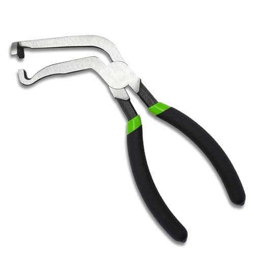 Electrical Disconnect Pliers,8in Automotive Electrical Connector Pliers, Universal Plug & Fuel Line Disconnect Tool for Car, Long Spark Plug & Air Flow Sensor Repair(Green Color)