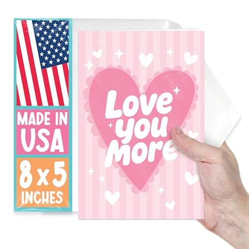 Valentines Day Cards for Him - Happy Valentines Cards for Her, Wedding Anniversary Card, I Love You Card, Romantic Birthday Greeting for Husband, Mothers Day Greeting for Wife, Happy Sweetest Day Card