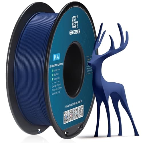 GEEETECH Matte PLA Filament 1.75mm, Navy Blue PLA Matte 3D Printer Filament 1kg Spool (2.2lbs), Dimensional Accuracy +/- 0.02 mm, 1.75 PLA Filament Matte 3D Printing Filament