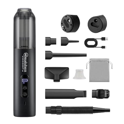 maishen Handheld Cordless Car Vacuum, 5 in 1 Portable Mini Cordless Vacuum Cleaner 20000PA High Power for Car,Home, Pet Hair,Carpet