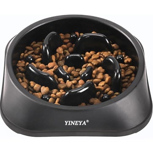 YINEYA Slow Feeder Dog Bowls, Pet Supplies That Slow Down Eating, Pet Food Bowls, Maze Dog Puzzle Feeder for Medium Breed