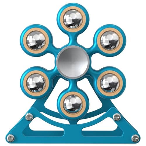 Desk Toys for Fidget Ferris-Wheel Spinner: 4mins Metal Cool-Gadgets Kinetic-EDC-Toy, Cool-Stuff for Kid Children Teen Adult, ADHD Tools Stress Relief Gift for Office Home School Men Woman Christmas