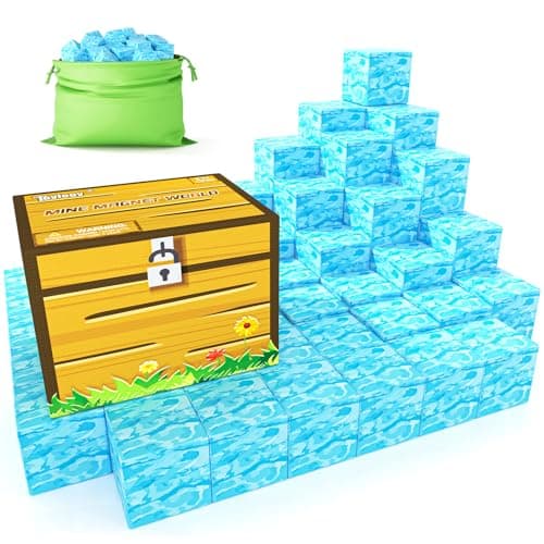 Magnetic Blocks-Build Mine Magnet World Water Edition, Magnetic Toys for Boys & Girls Age 3-4 4-5 6-8, STEM Montessori Sensory Toys for Toddlers Gifts for 3+ Years Old Girls Boys