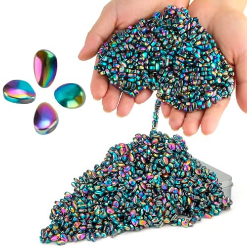 DYRDM 1000+ Original Ferrite Putty Colorful, Sensory Stones Desk Toys, Fidget Toy Stress Relief for Office, Ferrite Stones Stocking Stuffers Fidget Gift for Adults & Teens 14+