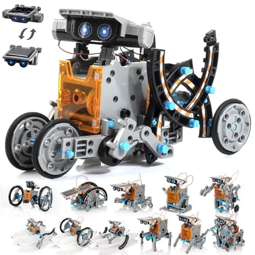 14-in-1 Solar Robot Kit for Kids, Stem Projects for Kids Age 8-12, Educational STEM Science Toy, DIY Solar Power Building Kit, Robotic Set Toys Gift for Boys Girls 8 9 10 11 12 Years Old