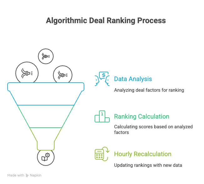 Visual representation of the algorithmic data-driven ranking system for Best Sellers.